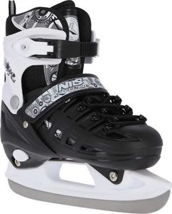 Rolki Nils Extreme NH10905 z wymienną płozą regulowane czarno-białe r. 39-42 2