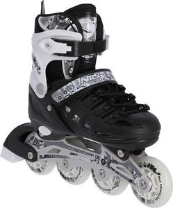 Rolki Nils Extreme NH10905 z wymienną płozą regulowane czarno-białe r. 31-34 8