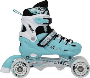 Rolki Nils Extreme NH10905 z wymienną płozą regulowane miętowe r. 35-38 9