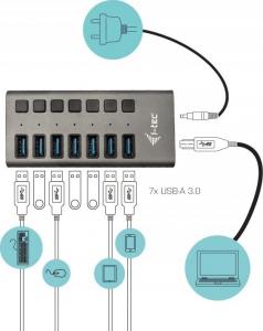 HUB USB I-TEC 7x USB-A 3.0 (U3CHARGEHUB7) 3