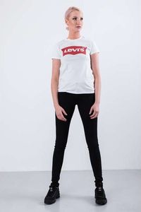 Levi`s THE PERFECT TEE 0053 LARGE BATWING WHITE - XS - damskie - biały 3