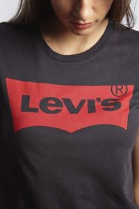 Levi`s THE PERFECT GRAPHIC TEE 0201 LARGE BATWING BLACK - S - damskie - czarny 2