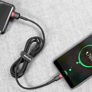 Kabel USB Baseus USB-A - USB-C 3 m Czarno-czerwony (CATKLF-U91) 11