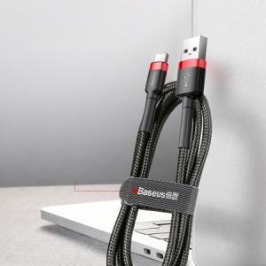 Kabel USB Baseus USB-A - USB-C 3 m Czarno-czerwony (CATKLF-U91) 16
