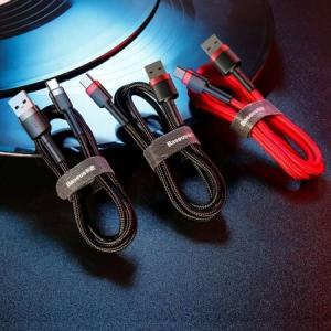 Kabel USB Baseus USB-A - USB-C 3 m Czarno-czerwony (CATKLF-U91) 6