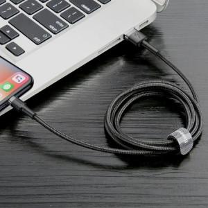 Kabel USB Baseus USB-A - Lightning 3 m Czarno-szary (6953156296305) 8