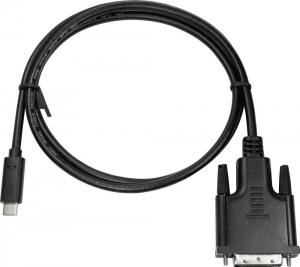 Kabel USB LogiLink USB-C - DVI-D 1.8 m Czarny (UA0331) 2