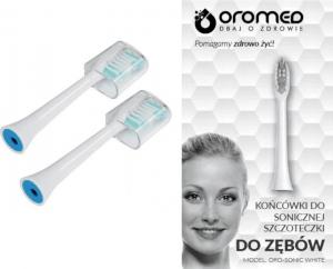Końcówka ORO-MED do szczoteczki sonicznej Oro-Sonic biała 2szt. 3