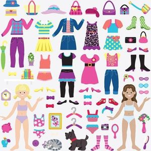 Melissa & Doug Melissa Doug Naklejki Wielorazowe Wypukłe Ubrania uniwersalny 6