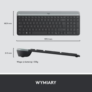 Klawiatura + mysz Logitech MK470 Slim (920-009204) 8