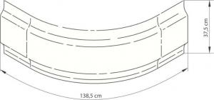 Obudowa brodzika Deante Deep półokrągła 80cm (KTD_042O) 2