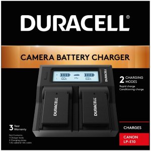 Ładowarka do aparatu Duracell Duracell Dual Charger for DR9967/LP-E10 2