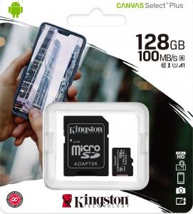 Karta Kingston Canvas Select Plus MicroSDXC 128 GB Class 10 UHS-I/U1 A1 V10 (SDCS2/128GB) 3