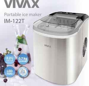 Kostkarka do lodu Vivax Kostkarka do lodu Vivax IM-122T Srebrna 2