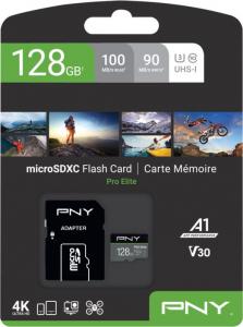 Karta PNY PRO Elite MicroSDXC 128 GB Class 10 UHS-I/U3 A1 V30 (P-SDU128V31100PRO-GE) 3