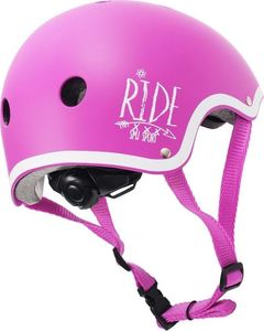 SMJ sport Kask dziecięcy F501 różowy XS (51-53 cm) 4