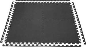 One Fitness Mata ochronna MP10 122 cm x 122 cm x 1 cm czarna 3
