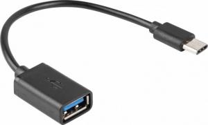 Adapter USB Lanberg USB-A - USB-C Czarny  (AD-OTG-UC-01) 2