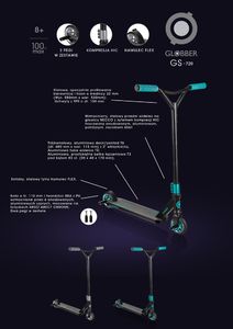 Hulajnoga Globber GS 720 Czarny (624-120-2) 5