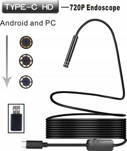 Xrec Endoskop Kamera Inspekcyjna Usb Type-c Usb-c 10m Sztywny Kabel 8