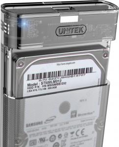 Kieszeń Unitek USB 3.2 Gen 1 - SATA6G 2.5 HDD/SSD DiskGuard Limpid R (S1103A) 2