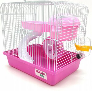 Panama Pet Klatka dla gryzoni do czasowego pobytu 27x20,5x25,5 cm biało/różowa 2