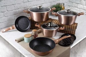 Berlinger Haus Zestaw garnków METALLIC ROSE GOLD [BH-6161] 3