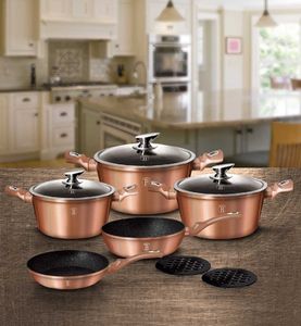Berlinger Haus Zestaw garnków METALLIC ROSE GOLD [BH-6161] 4