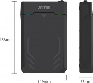 Kieszeń Unitek USB 3.0 - 2.5" / 3.5" HDD/SSD SATA III (Y-3035) 6
