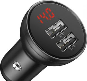 Ładowarka Baseus Digital Display 2x USB-A 4.8 A  (CCBX-0G) 5