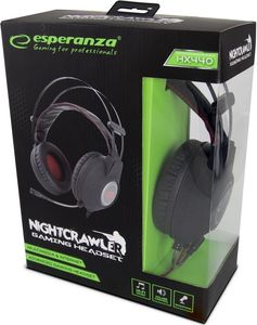 Słuchawki Esperanza Nightcrawler Czerwone (EGH440) 2