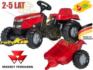 Rolly Toys Traktor na pedały Massey Ferguson z przyczepką 9