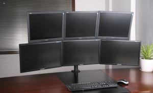 Art Uchwyt biurkowy na 6 monitorów 13" - 20" L-06 (RAMART L-06) 4