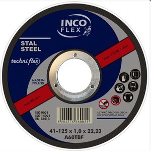 Techniflex TARCZA PŁASKA T1A 125*3.2*22 2