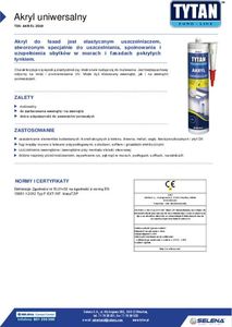 Tytan AKRYL EURO-LINE 280ML BIAŁY 4