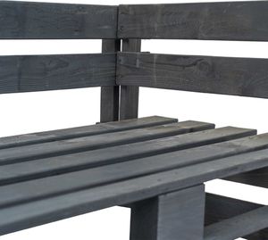 vidaXL ogrodowa ławka narożna z palet szara (44698) 3