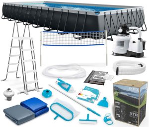 Bestway Basen Stelażowy Ultra XTR Frame 32Ft x 16Ft / 975x488x132 cm z Systemem Słonej Wody INTEX 3