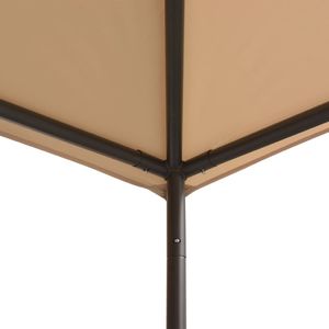 vidaXL Altana/namiot ogrodowy, 3x3 m, stal, beżowy 3