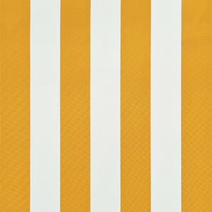 vidaXL Markiza zwijana, 300 x 150 cm, żółto-biała 2