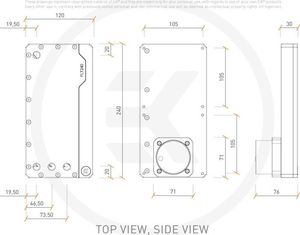 EK Water Blocks EK-Quantum Kinetic FLT 240 D5 PWM D-RGB - Acryl 3