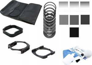 Filtr Massa Zestaw typu COKIN 25w1 Filtry Szare ND + Etui + 2x Uchwyt + Osłona + Zestaw czyszczący 3