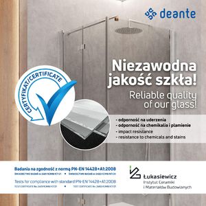 Deante KABINA FUNKIA NERO 90X90 PÓŁOKRĄGŁA 2