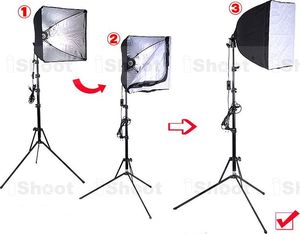 IShoot SOFTBOX 40x40cm + OPRAWA NA ŻARÓWKĘ / LAMPĘ E27 4