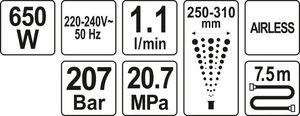 Yato Agregat malarski YT-82560 650 W 4