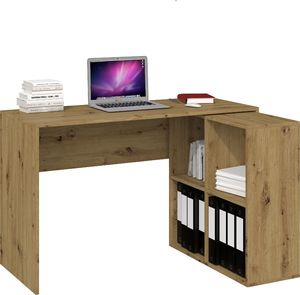 Biurko Topeshop Plus Brązowe 120 cm x 50 cm 5
