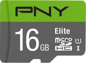 Karta PNY Elite MicroSDHC 16 GB Class 10 UHS-I/U1 A1 V10 (P-SD16GU1100EL-GE) 2