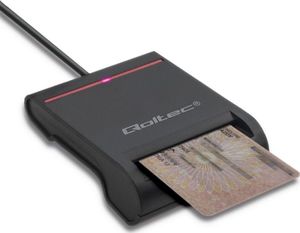 Qoltec Inteligentny czytnik chipowych kart ID (50642) 5