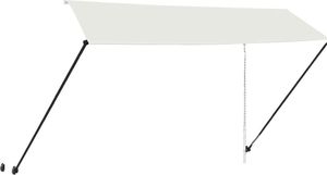 vidaXL Markiza zwijana z LED, 350 x 150 cm, kremowa 4