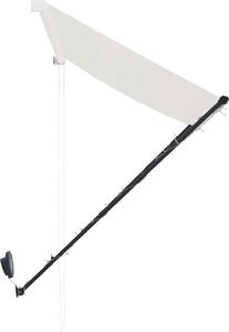 vidaXL Markiza zwijana z LED, 350 x 150 cm, kremowa 6