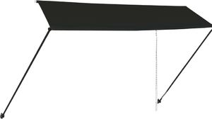 vidaXL Markiza zwijana z LED, 350 x 150 cm, antracytowa 4